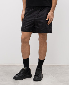 Alexander McQueen Чорні шорти в принт 857175QRACA