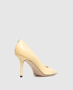 Jimmy Choo Жовті шкіряні лаковані туфлі Love LOVE85PWJ