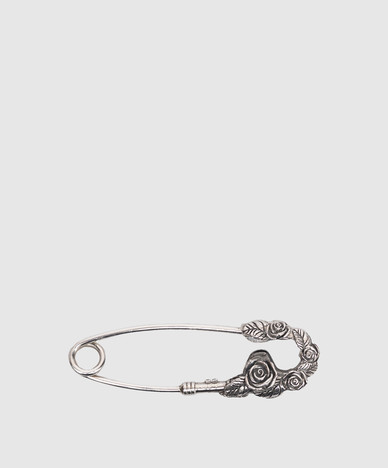 Серебряная брошь ROSE