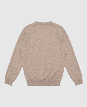Brunello Cucinelli Детский серый джемпер из кашемира B22M10010A