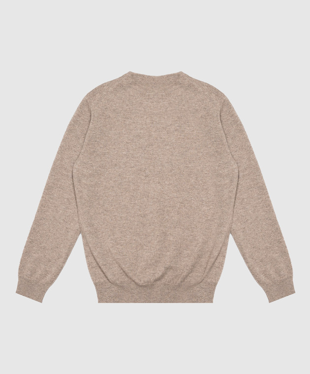 Brunello Cucinelli Детский серый джемпер из кашемира B22M10010A изображение 2