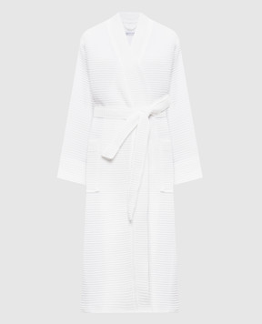 L'Appartement Білий вафельний халат MIAWAFFLEBATHROBE