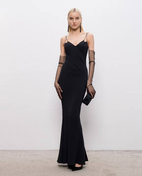 Tom Ford Черное платье макси AB3669FAX1759