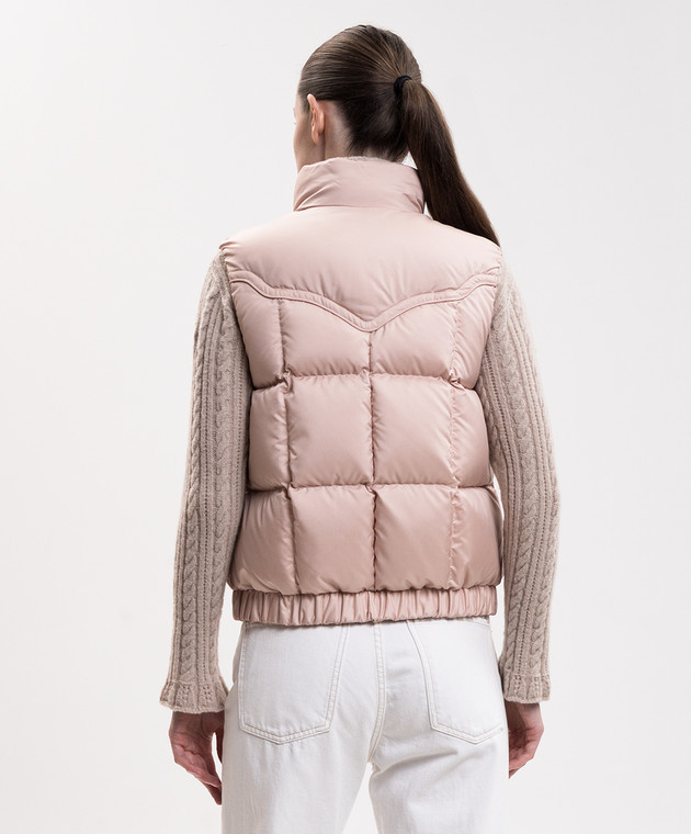 Moncler Grenoble Бежевий пуховий жилет L20981A00028599JX зображення 4