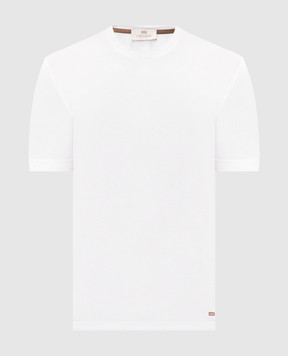 Enrico Mandelli Біла футболка з гравіюванням логотипа 3K027A6035