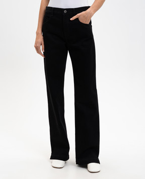 The Attico Черные джинсы с логотип патч 260WCP00295DDD104AA