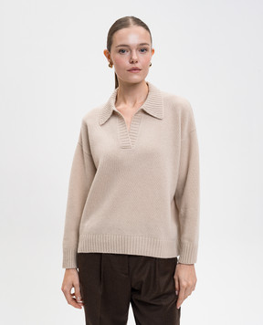 Max Mara Weekend Бежевий светр AGRE з вовни AGRE