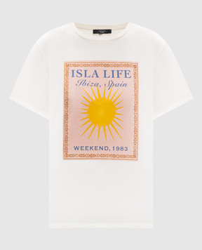 Max Mara Weekend Футболка кольору PANTERA айворі з принтом WKDPANTERA