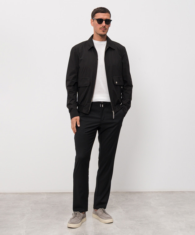 Castangia dal 1850 Черные брюки из шерсти GDPCA10S26 изображение 2