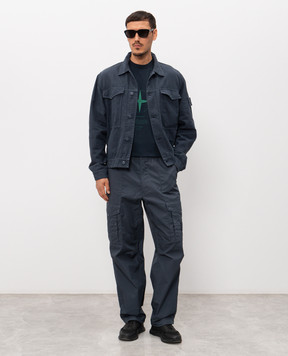 Stone Island Сині штани-карго L1S153100017S0F01