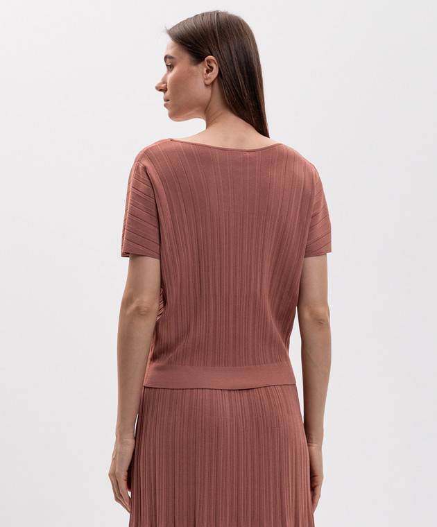 Max Mara Weekend Розовый топ MOSCHEA WKDMOSCHEA изображение 4