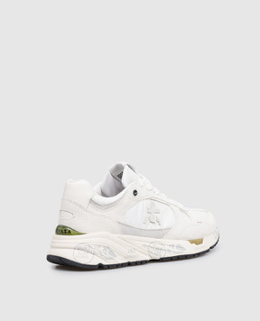 Premiata Белые комбинированные кроссовки Mased с логотипом MASED7823