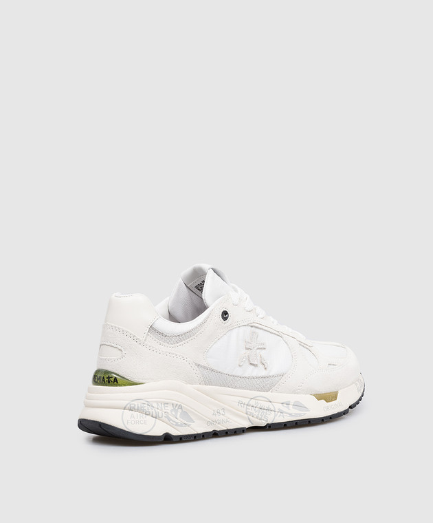 Premiata Белые комбинированные кроссовки Mased с логотипом MASED7823 изображение 3