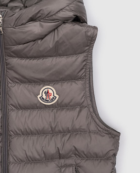 Moncler ENFANT Детский серый пуховой жилет Uzay L19541A00007597YF1214
