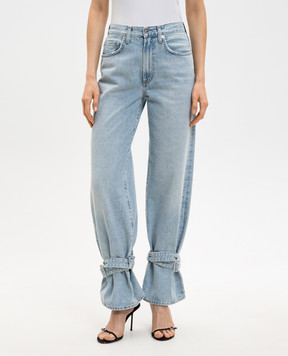 AGOLDE Голубые джинсы Cinched Hem A3131601