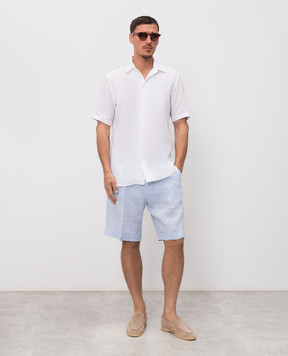 Castangia dal 1850 Біла сорочка з льону PDAMOD11S26