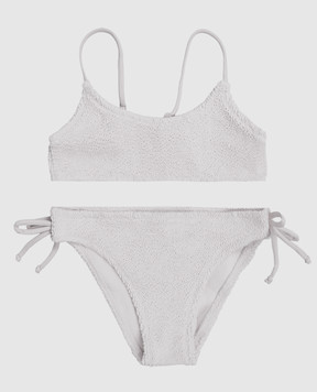 MC2 SAINT BARTH Дитячий сірий купальник Jaiden з люрексом JAI000302934L