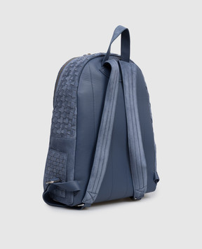 Orciani Синий замшевый рюкзак Laio Chevrette с плетением P00711PEW