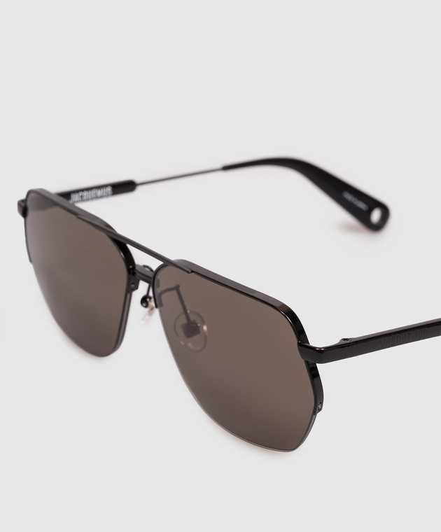 Jacquemus Черные очки Aviador JAC67C2SUN изображение 4