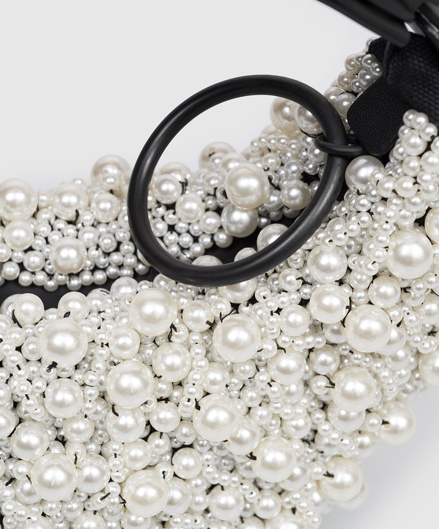 Innerraum Біла сумка-хобо HM0 з намистинами у вигляді HM0WHPEARLS зображення 4