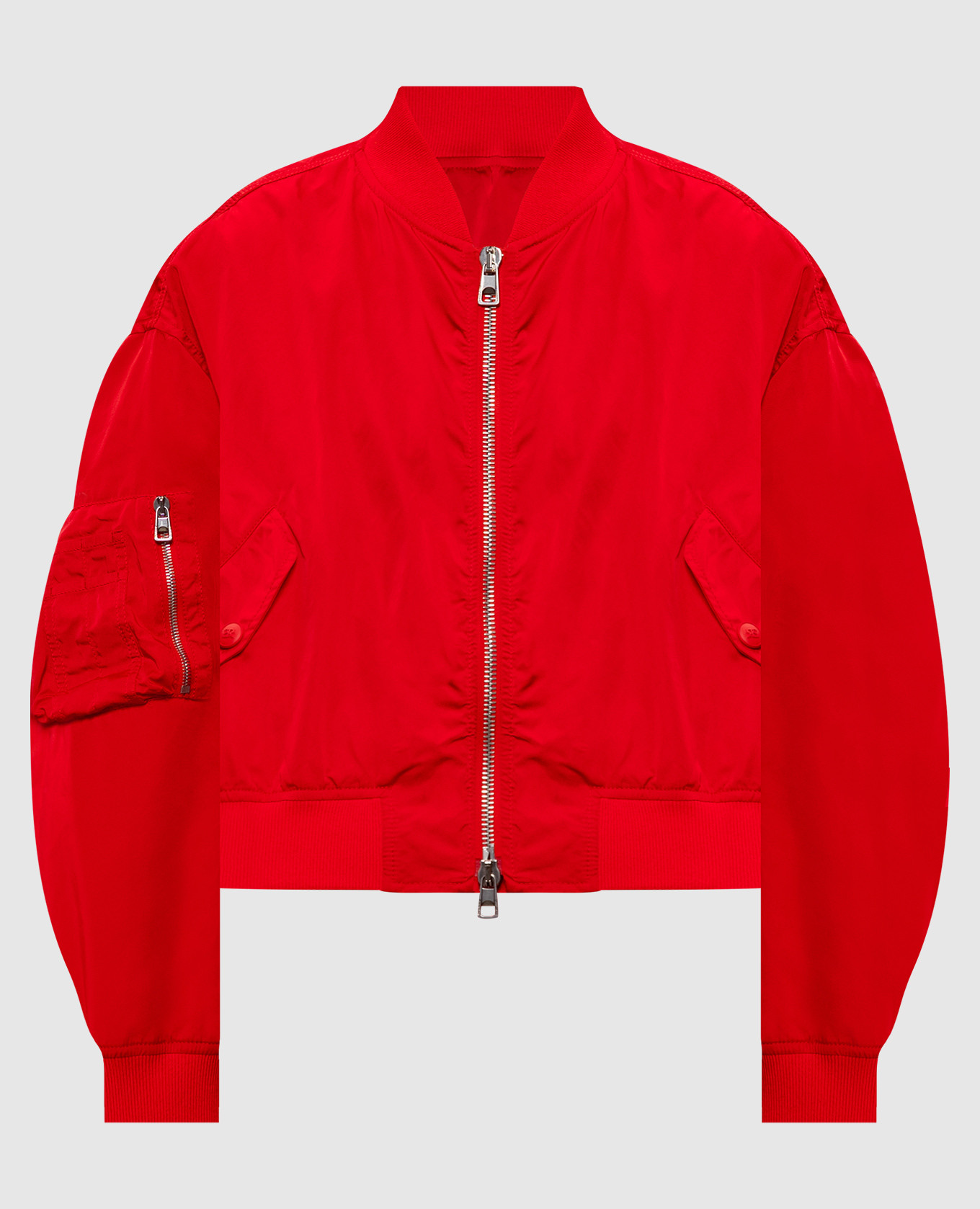 Красный двухсторонний бомбер