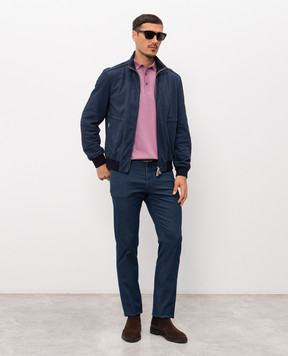 Stefano Ricci Рожеве поло з вишивкою монограми K313051P03F26146