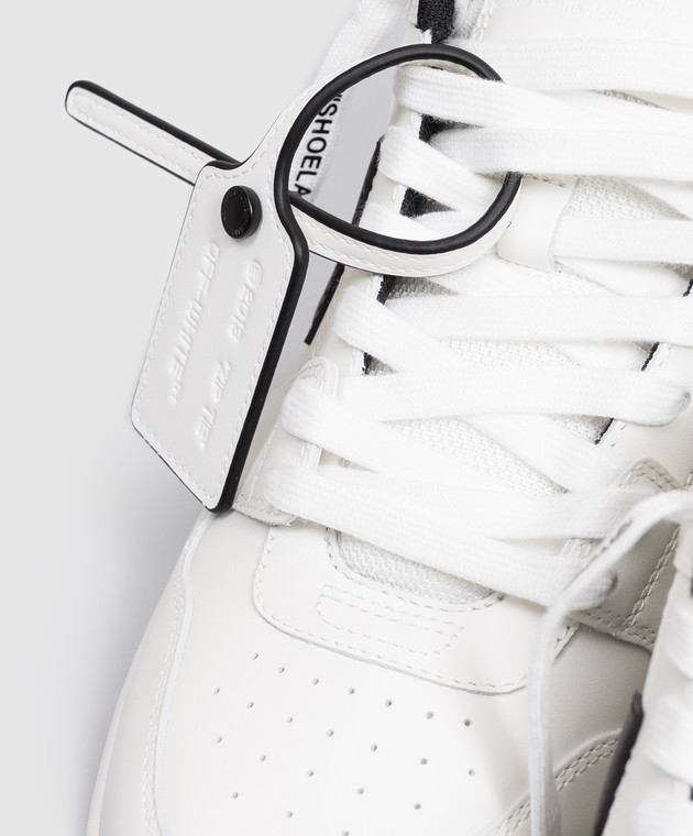 Off-White Білі шкіряні кросівки Out Of Office M189C9L019 зображення 5