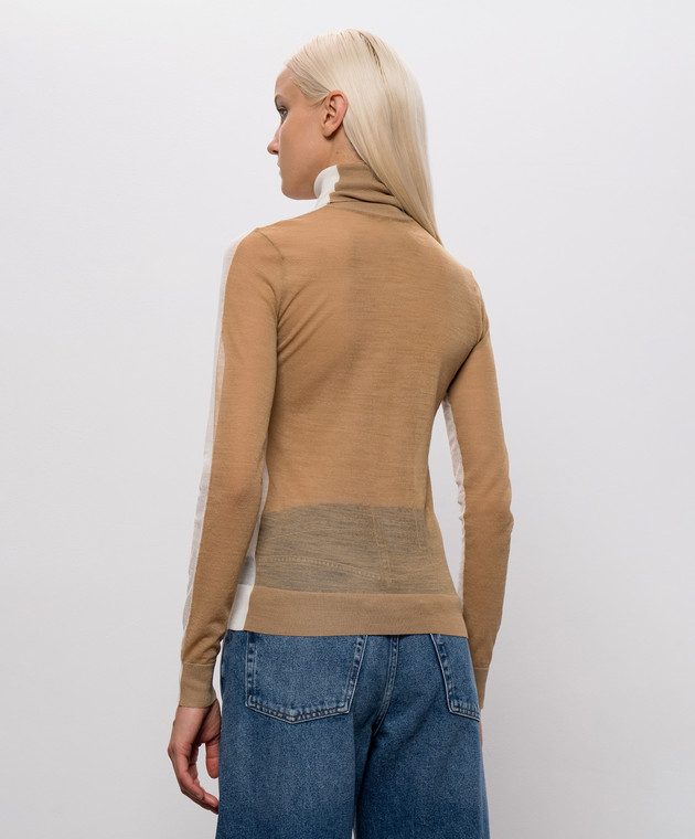 Maison Margiela MM6 Гольф цвета айвори с шерстью S62HA0111M13352 изображение 4