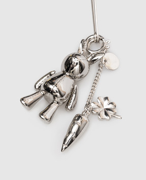 Juun.j Срібляста брошка з підвісками JW618ZW012