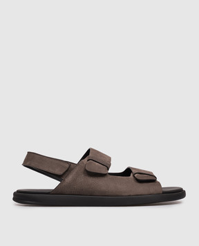 Doucal's Коричневые сандалии из нубука DU3030MYKOUF249