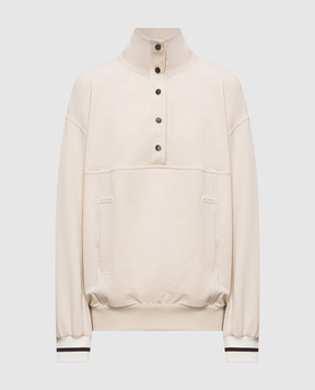 Brunello Cucinelli Бежевый свитшот MP827B2E04