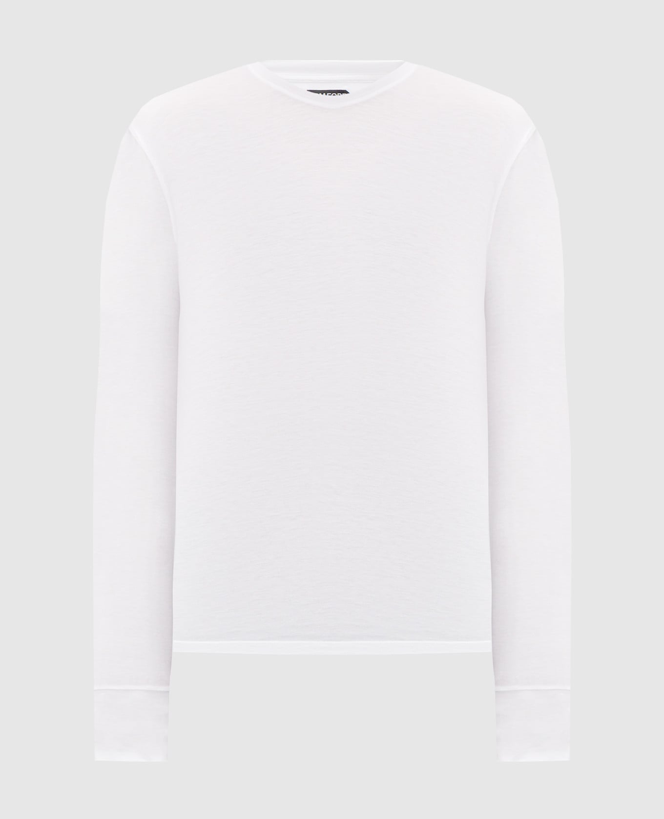 Белый лонгслив с монограммой