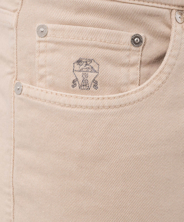 Brunello Cucinelli Бежеві джинси M277PD3210 зображення 5
