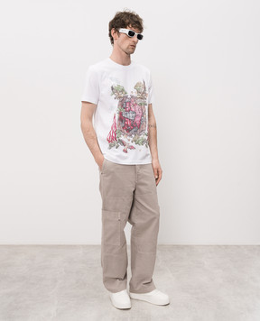 Off-White Біла футболка Dream World 44MAA027Z26J005