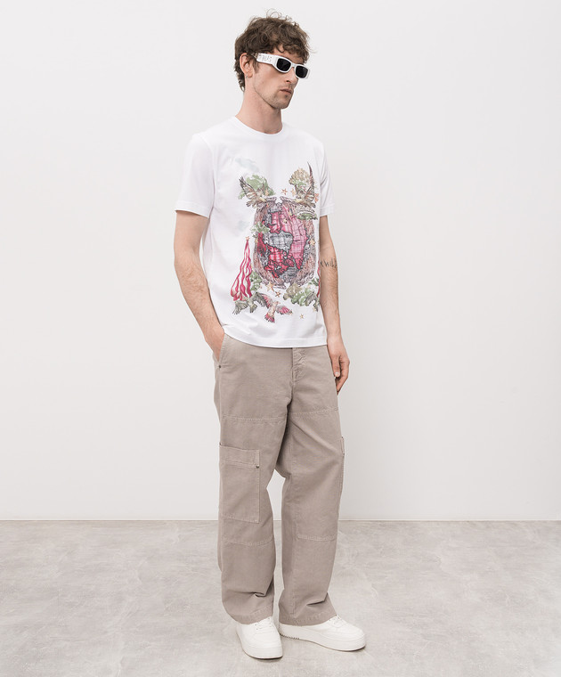 Off-White Біла футболка Dream World 44MAA027Z26J005 зображення 2