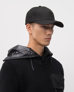C.P. Company Metropolis Черная кепка с логотипом патча LAC044A005952A