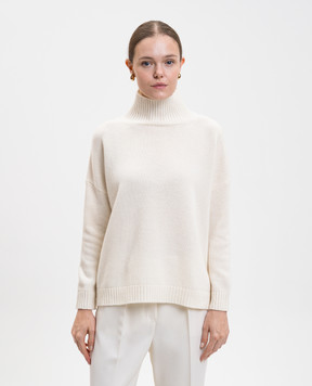 Max Mara Weekend Білий светр BORGIA з вовни BORGIA