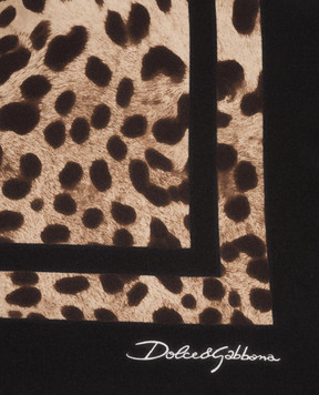 Dolce&Gabbana Хустка із шовку в анімалістичний принт FN090RGDCF5