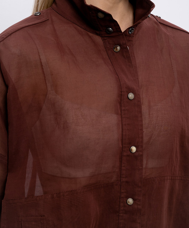 Brunello Cucinelli Бордова куртка M0F91SO606 зображення 5