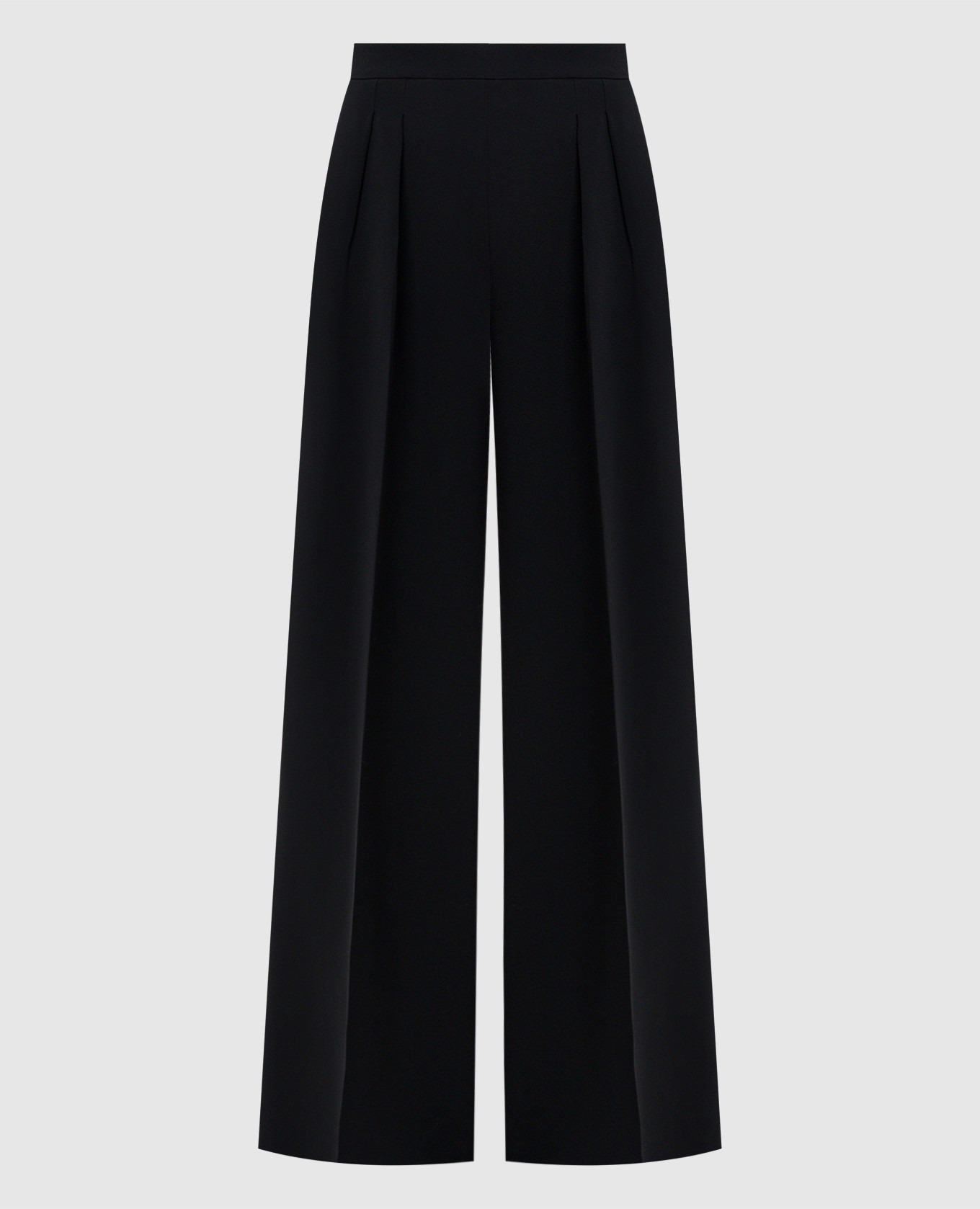 

Черный палаццо с логотипом, Широкие брюки