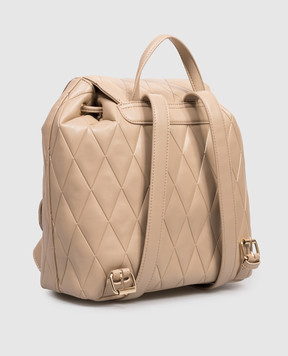 Twinset Бежевый рюкзак с геометрическим тиснением 261TB7280