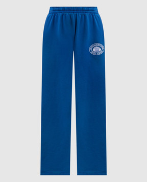 Sporty & Rich Синие спортивные брюки с принтом PA08882279BL164