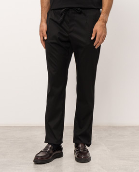 Dolce&Gabbana Черные брюки с шерстью GP264TFUZFG