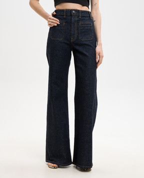 Khaite Сині джинси Delimonico з патчем 1185916040