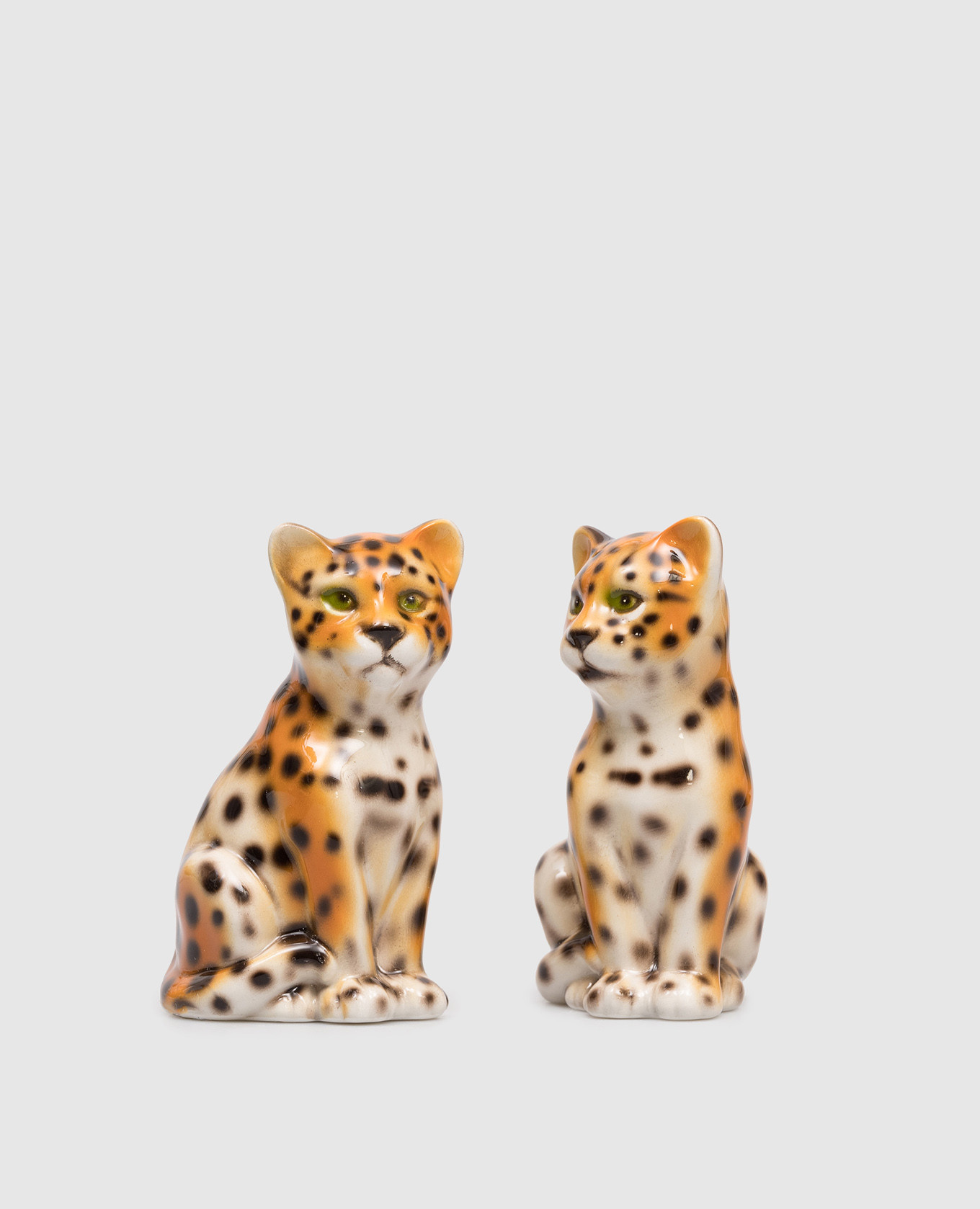 

Набор декоративных керамических статуэток в форме леопарда, Оранжевый, Декор