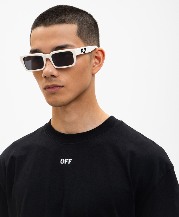 Off-White Белые солнцезащитные очки HUNTINGTON OW1032010755 изображение 2