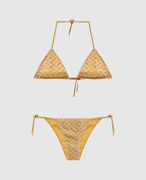 Missoni Бежевый купальник с люрексом MC22SP00BR014R