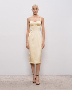 Thierry Mugler Жовта сукня-бюстьє 26P1RO18085013