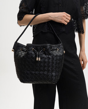 Twinset Чорна сумка з плетінням 261TB7302