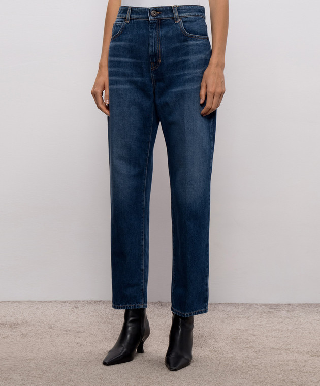 Max Mara Weekend Синие джинсы CEDRO с логотипом WKDCEDRO изображение 2